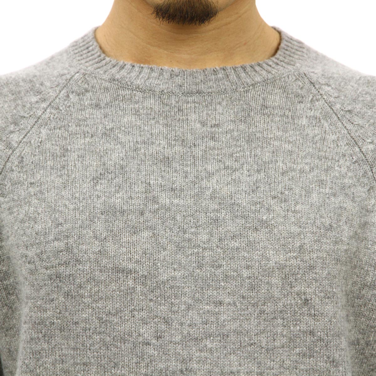 롼    J.CREW 롼ͥå  LAMBSWOOL CREWNECK SWEATER H0520 HTHR CEMENT A38B B1C C1D D7E E02F