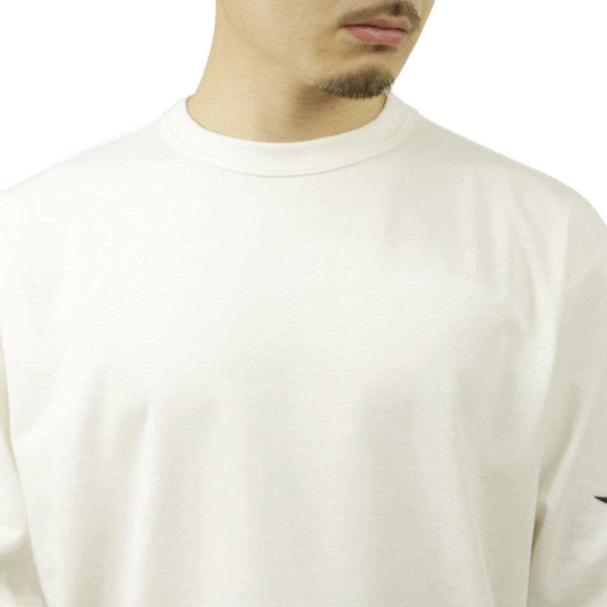 �ʥ� ��� ĹµT����� ��������Ź NANGA ���롼�ͥå� µ���� ����T ECOHYBRID SLV LOGO L/S TEE N2500-1L030A WHT WHITE