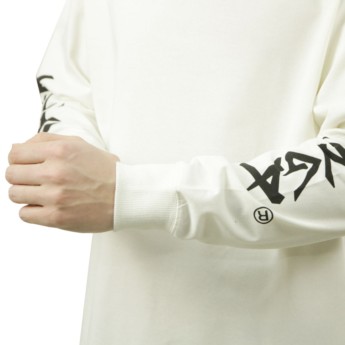 �ʥ� ��� ĹµT����� ��������Ź NANGA ���롼�ͥå� µ���� ����T ECOHYBRID SLV LOGO L/S TEE N2500-1L030A WHT WHITE