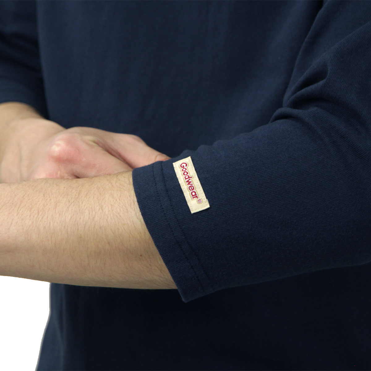 ���åɥ����� ��� ��ʬµT����� ��������Ź GOODWEAR USA���åȥ� ̵�� 7ʬµ T����� NAVY 2W7-15229 ���åȥ�100% 7.6���󥹥إӡ��������Ȥ�ŷ�� �쥮��顼���륨�å�