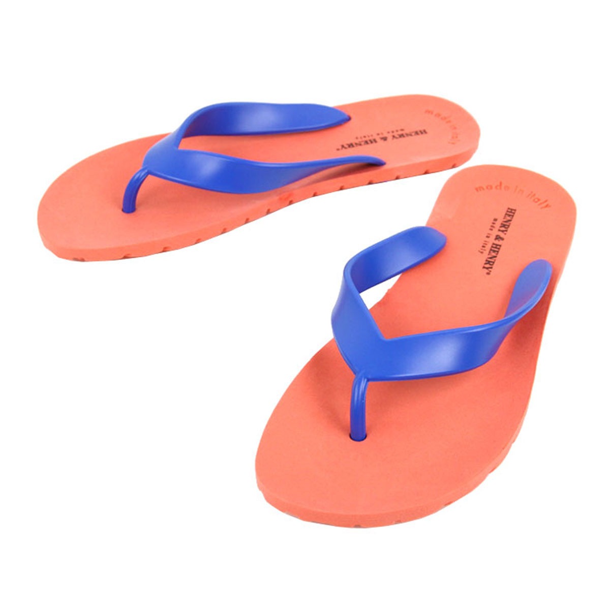 إ꡼ɥإ꡼ HENRYHENRY Ź  եåѡ FRIPPER SANDAL ORANGE/BLUE 1/50 A66B B3C C4D D3E E10F