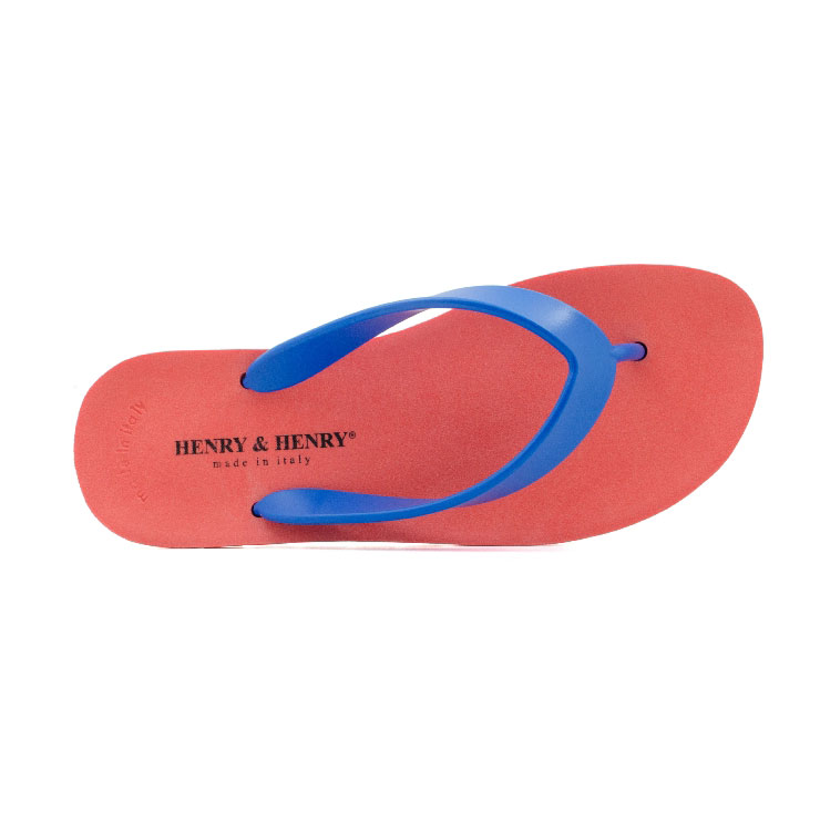 إ꡼ɥإ꡼ HENRYHENRY Ź  եåѡ FRIPPER SANDAL ORANGE/BLUE 1/50 A66B B3C C4D D3E E10F