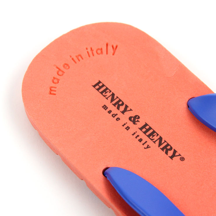 إ꡼ɥإ꡼ HENRYHENRY Ź  եåѡ FRIPPER SANDAL ORANGE/BLUE 1/50 A66B B3C C4D D3E E10F