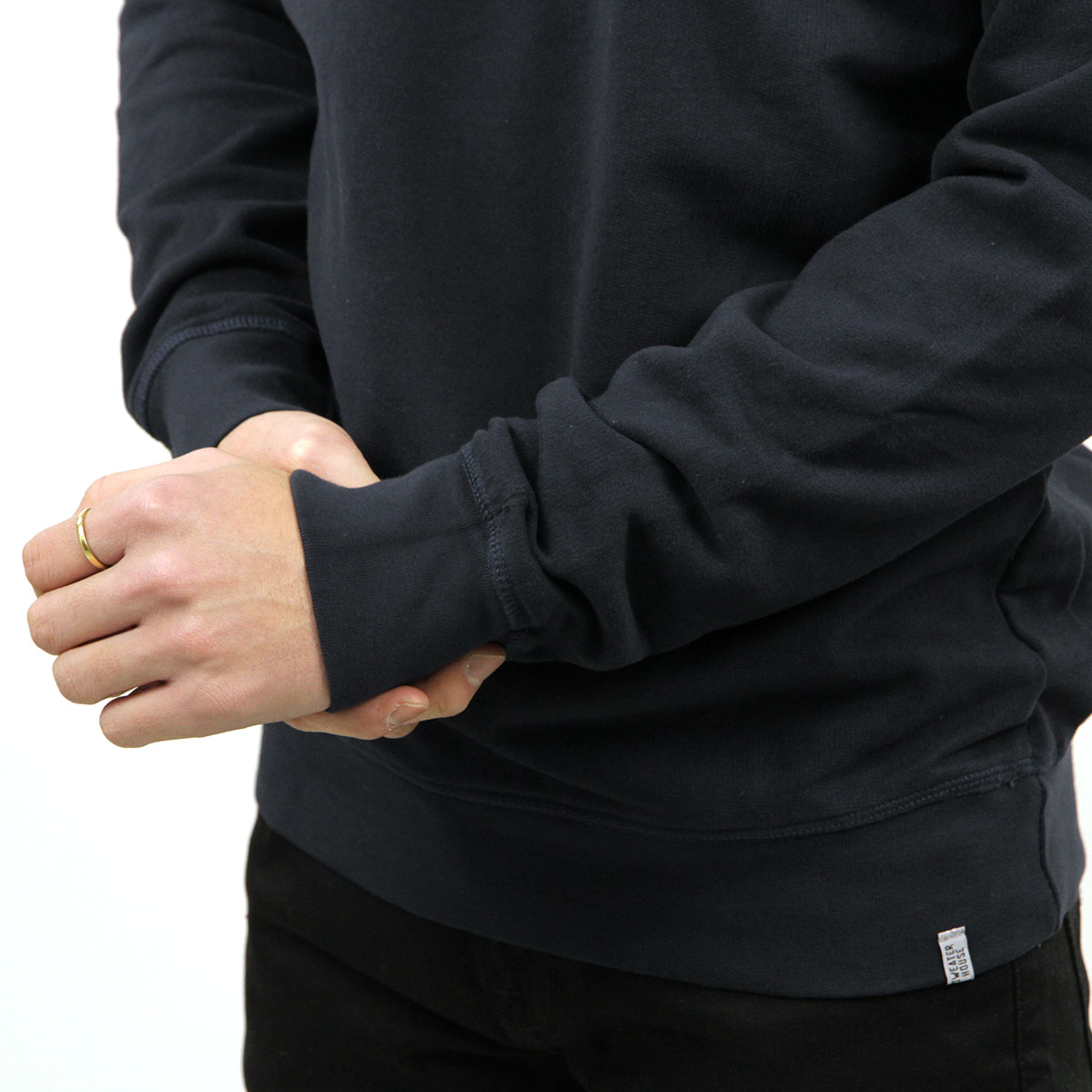 ���������ϥ��� �������å� ��� ��������Ź SWEATERHOUSE �ȥ졼�ʡ� ���롼�ͥå� CREW NECK FLEECE NAVY 1SW1631 005 A12B B1C C1D D5E E06F