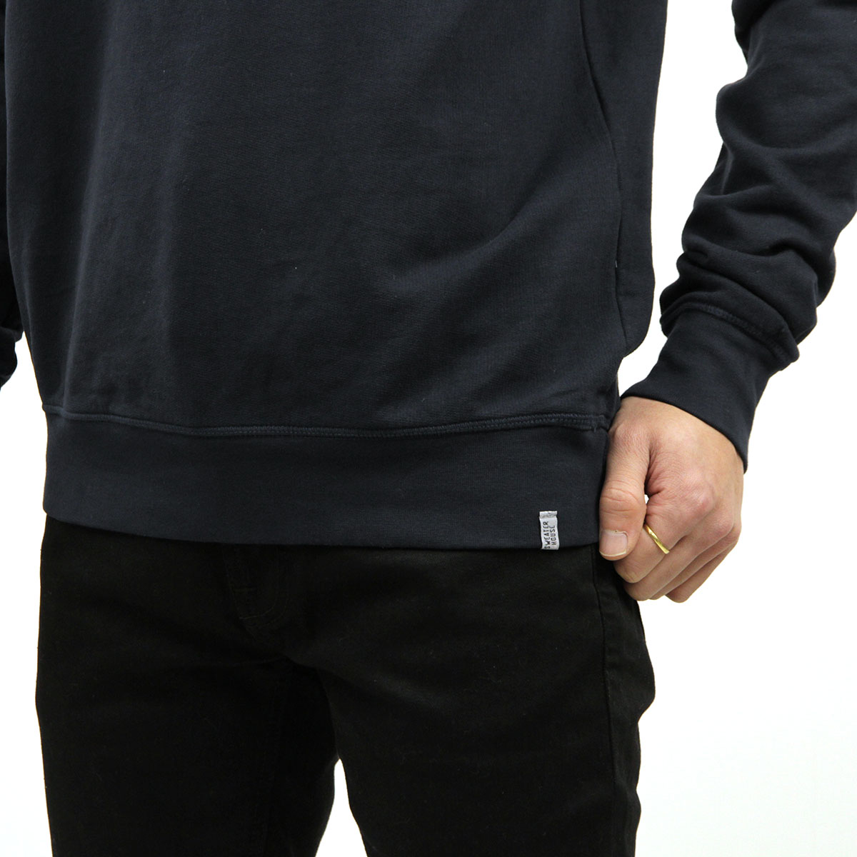 ���������ϥ��� �������å� ��� ��������Ź SWEATERHOUSE �ȥ졼�ʡ� ���롼�ͥå� CREW NECK FLEECE NAVY 1SW1631 005 A12B B1C C1D D5E E06F