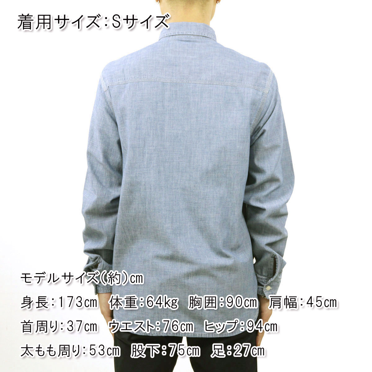 �����ϡ��� �ǥ˥ॷ��� ��� ������ CARHARTT WIP Ĺµ����� �ȥåץ� LONG SLEEVE CLINK SHIRT BLUE BLEACHED I029185 0135 AB0B B1C C1D D6E E06F