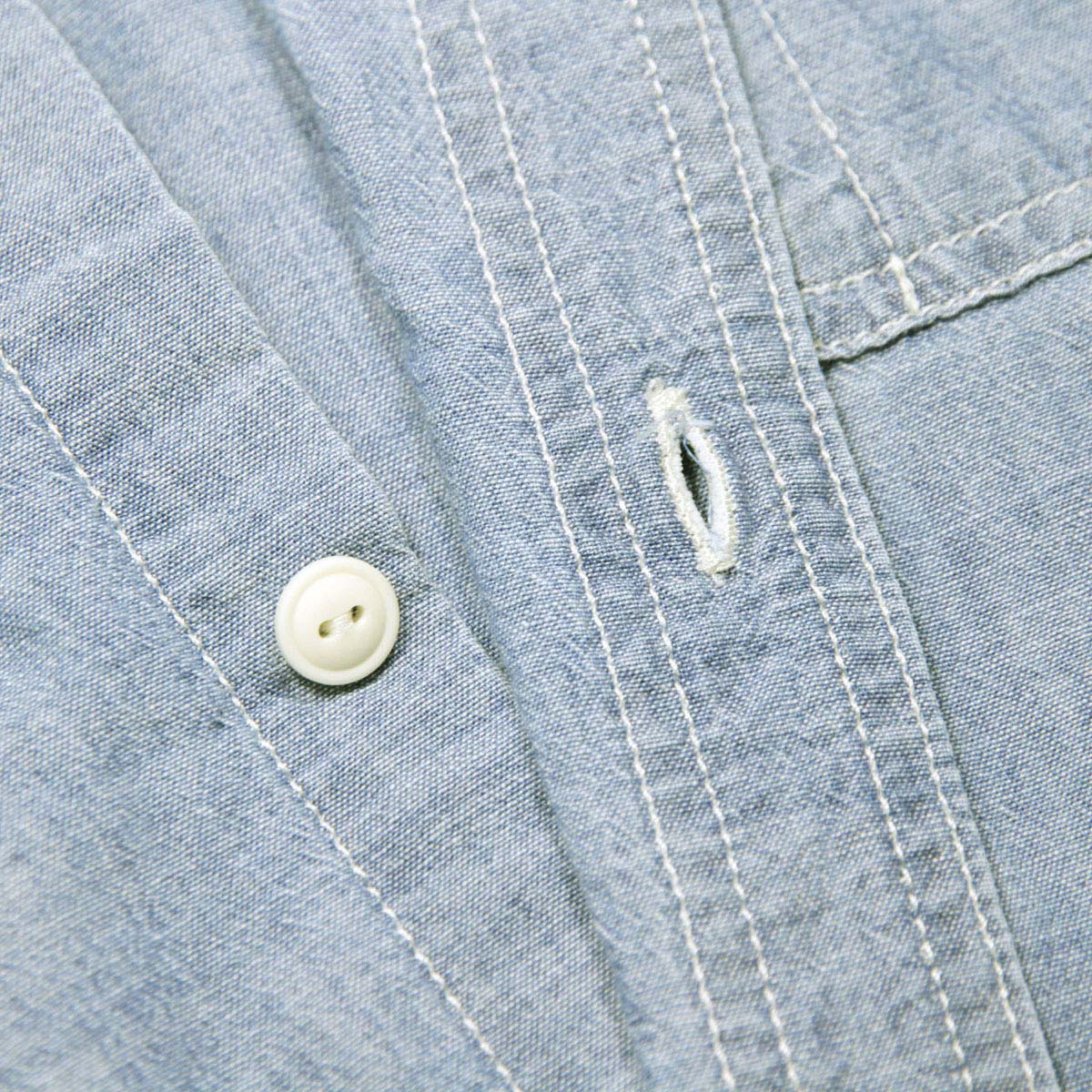 �����ϡ��� �ǥ˥ॷ��� ��� ������ CARHARTT WIP Ĺµ����� �ȥåץ� LONG SLEEVE CLINK SHIRT BLUE BLEACHED I029185 0135 AB0B B1C C1D D6E E06F