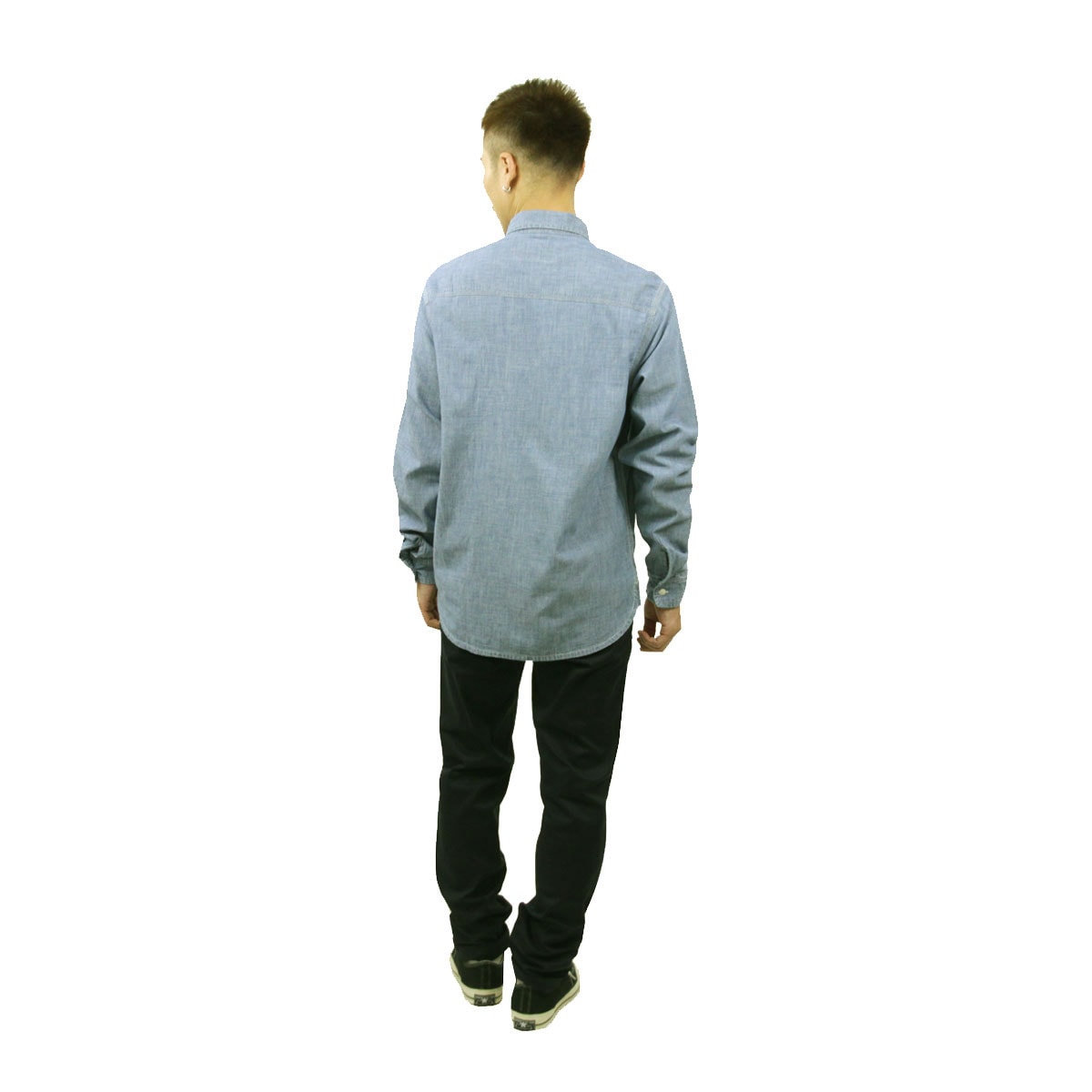 �����ϡ��� �ǥ˥ॷ��� ��� ������ CARHARTT WIP Ĺµ����� �ȥåץ� LONG SLEEVE CLINK SHIRT BLUE BLEACHED I029185 0135 AB0B B1C C1D D6E E06F