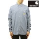 �����ϡ��� �ǥ˥ॷ��� ��� ������ CARHARTT WIP Ĺµ����� �ȥåץ� LONG SLEEVE CLINK SHIRT BLUE BLEACHED I029185 0135 AB0B B1C C1D D6E E06F