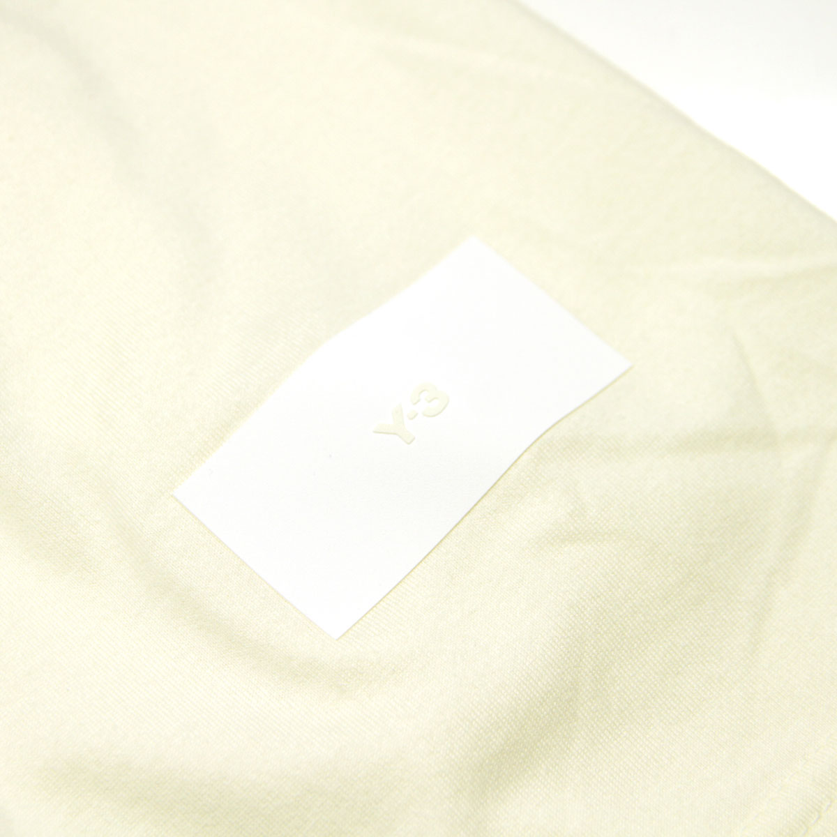 磻꡼  ȾµT  Y-3 åȥ 롼ͥå  LOOSE FIT BOXY SHORT SLEEVE TEE IB4801 CREAM WHITE
