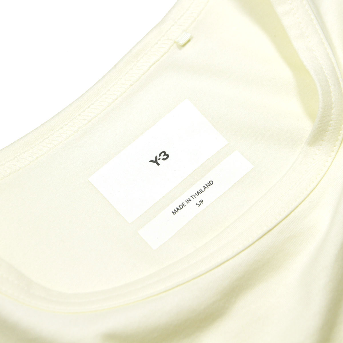 磻꡼  ȾµT  Y-3 åȥ 롼ͥå  LOOSE FIT BOXY SHORT SLEEVE TEE IB4801 CREAM WHITE