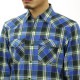 ����ꥫ�󥤡����� AMERICAN EAGLE ������ ��� ���������󥷥�� AE Plaid Western Shirt 8151-8547 BLUE A04B B1C C1D D6E E07F