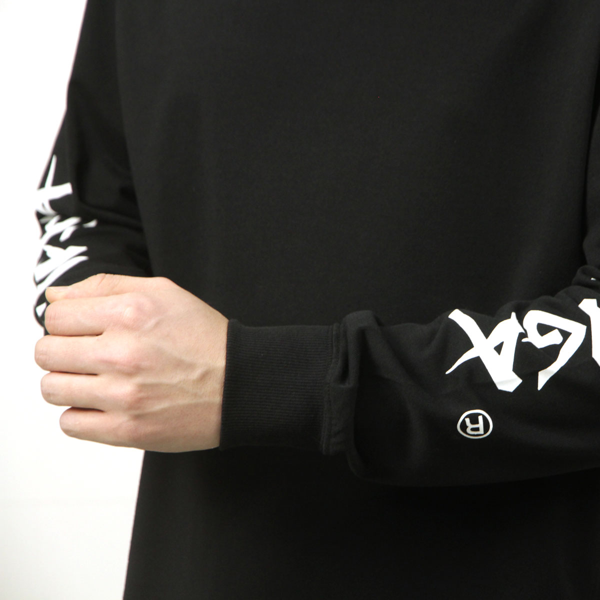 �ʥ� ��� ĹµT����� ��������Ź NANGA ���롼�ͥå� µ���� ����T ECOHYBRID SLV LOGO L/S TEE N2500-1L030A BLK BLACK