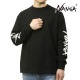 �ʥ� ��� ĹµT����� ��������Ź NANGA ���롼�ͥå� µ���� ����T ECOHYBRID SLV LOGO L/S TEE N2500-1L030A BLK BLACK