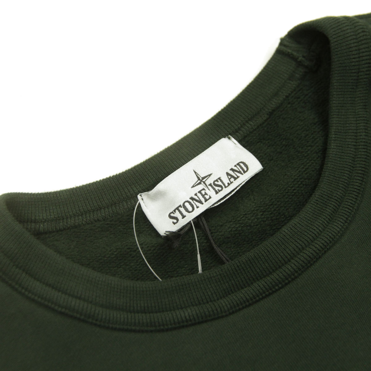 ���ȡ��󥢥����� ��� �������å� ������ STONE ISLAND ���롼�ͥå� ���åȥ� �ȥ졼�ʡ� STONE ISLAND BRUSHED ORGANIC COTTON FLEECE SWEATSHIRT S0A20 6100008 V005E OLIVE