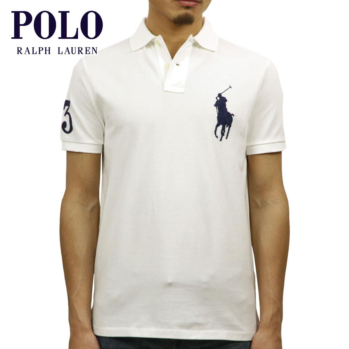 ポロ ラルフローレン POLO RALPH LAUREN 正規品 メンズ カスタムスリムフィット ビッグポニー 半袖ポロシャツ BIG ...