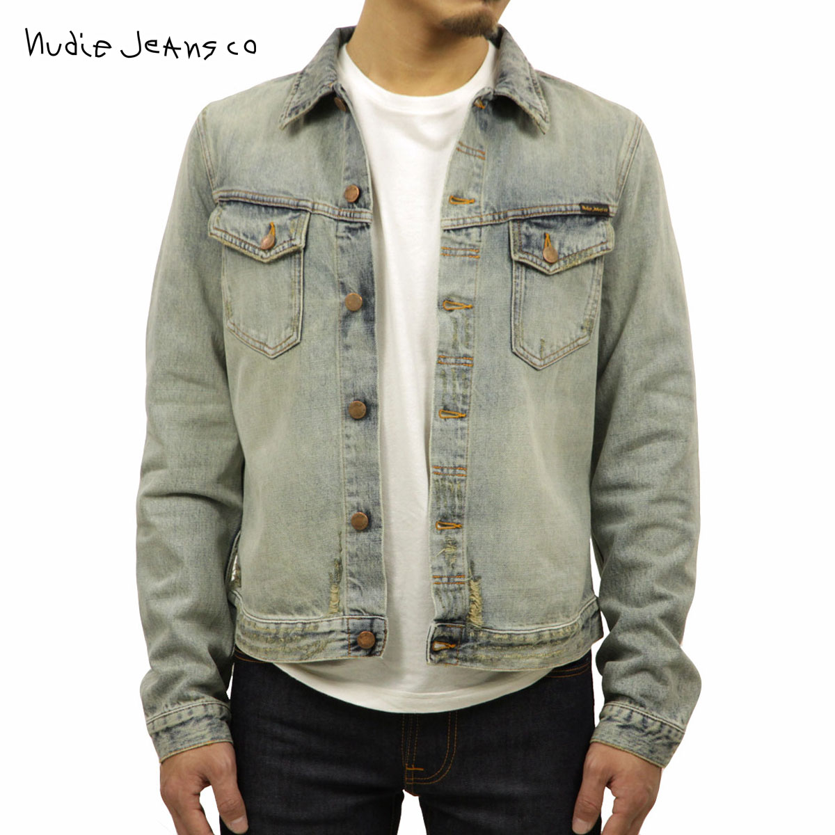 �̡��ǥ��������� �������� ��� ��������Ź Nudie Jeans ���㥱�å�  �ǥ˥ॸ�㥱�å� KENNY SALVATORE REPLICA DENIM JACKET 160586 B26 DENIM A62B B1C C1D D4E E07F