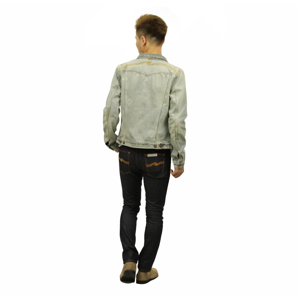 �̡��ǥ��������� �������� ��� ��������Ź Nudie Jeans ���㥱�å�  �ǥ˥ॸ�㥱�å� KENNY SALVATORE REPLICA DENIM JACKET 160586 B26 DENIM A62B B1C C1D D4E E07F