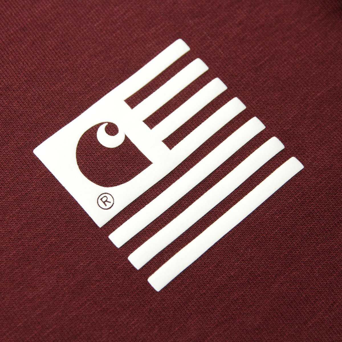 ϡ å   CARHARTT WIP ȥ졼ʡ Хåץ FADE STATE SWEATSHIRT WINE / WHITE I029528 0IU AB0B B1C C1D D5E E11F