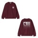 ϡ å   CARHARTT WIP ȥ졼ʡ Хåץ FADE STATE SWEATSHIRT WINE / WHITE I029528 0IU AB0B B1C C1D D5E E11F