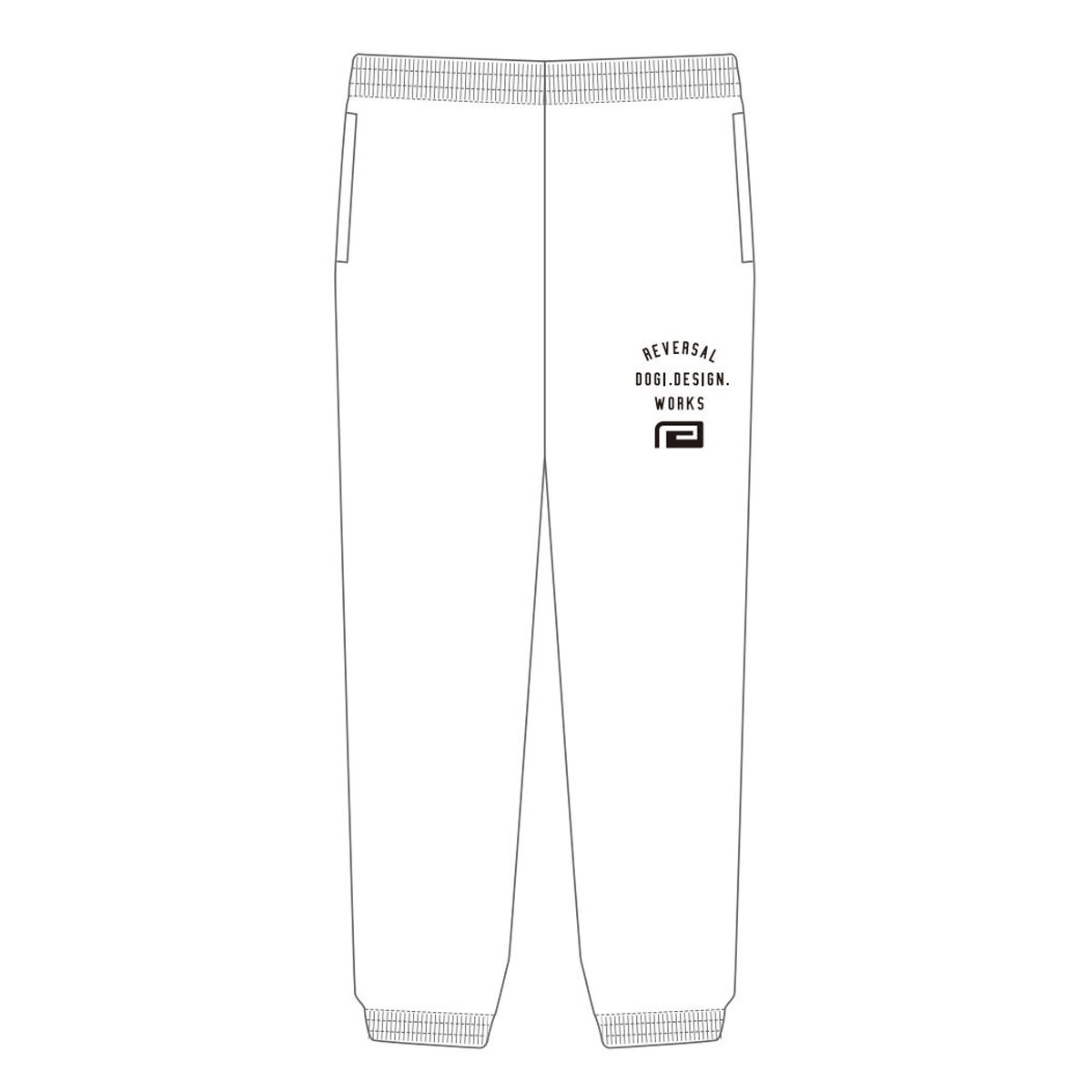 ��С����� ��� �������åȥѥ�� ��������Ź REVERSAL �ܥȥॹ ���� LOGO FLEECE SWEAT PANTS WH WHITE