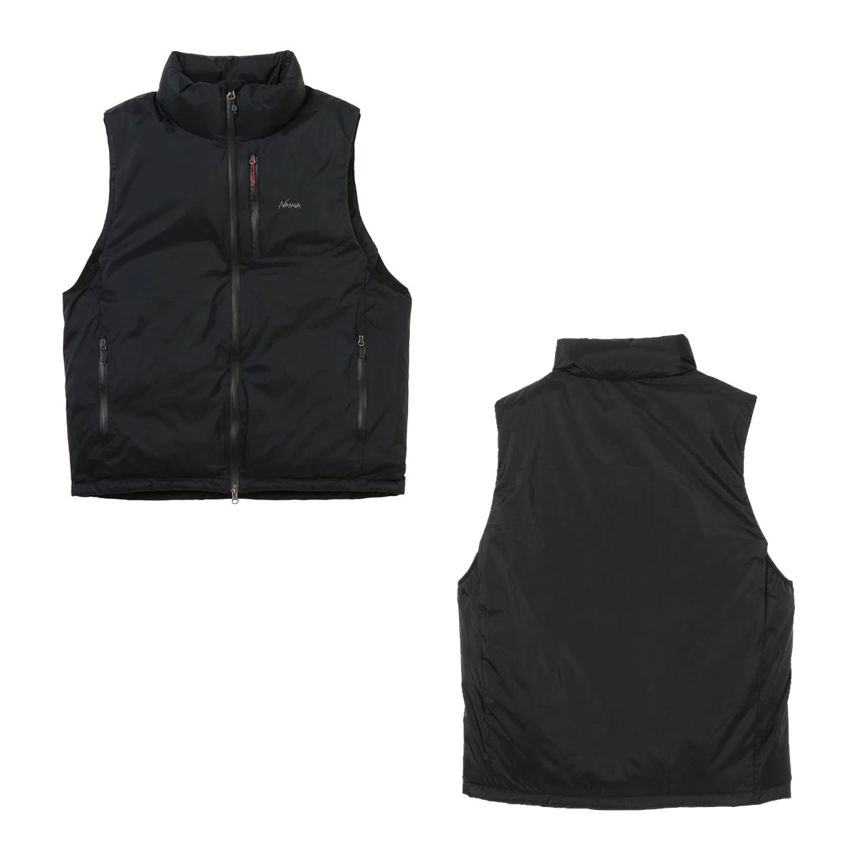 ʥ  ٥ Ź NANGA  ɥ顼  AURORA TEX STAND COLLAR DOWN VEST ND2441-1N010-A BLK BLACK A16B B1C C1D D4E E13F