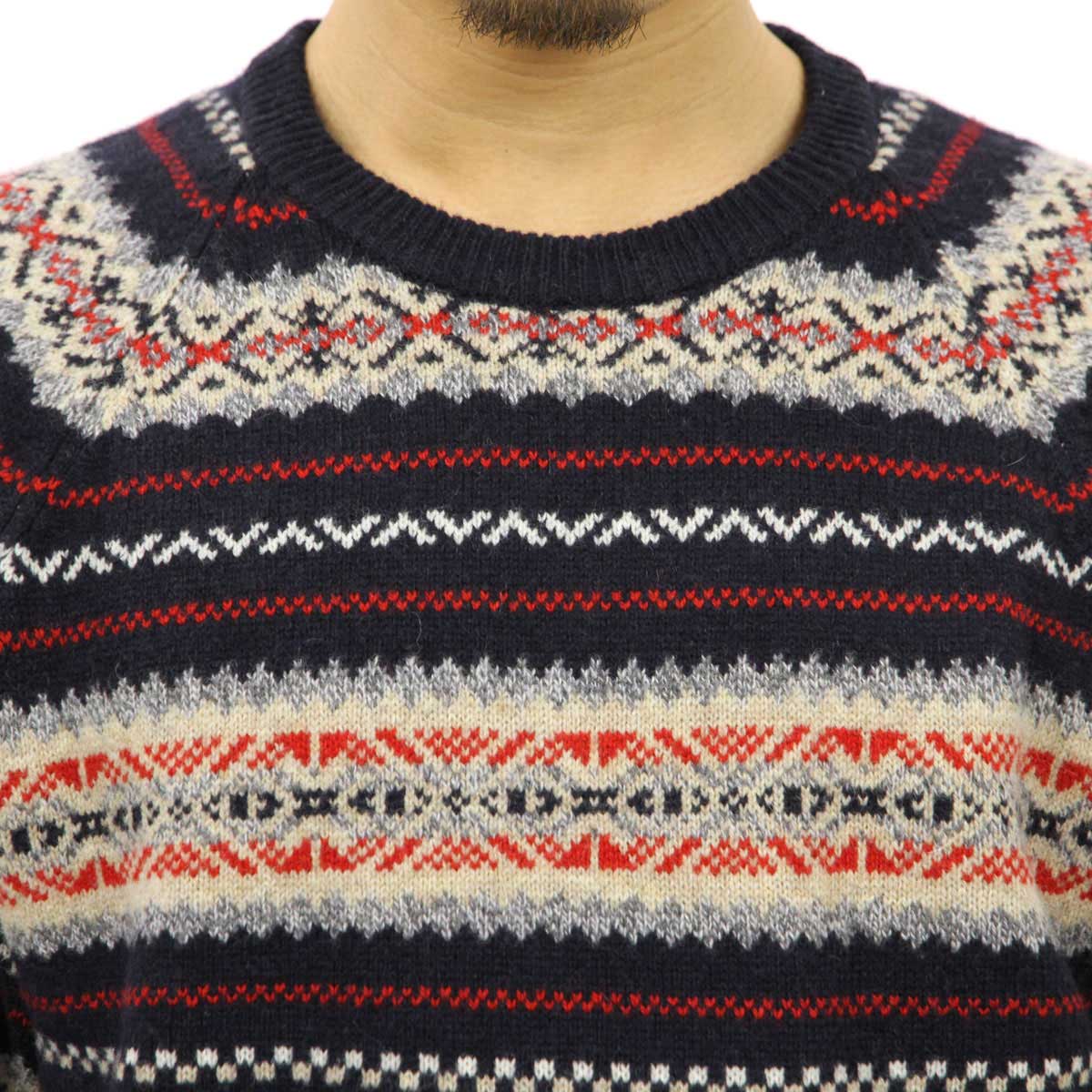 ���������롼 �������� ��� ������ J.CREW ���롼�ͥå���������  LAMBSWOOL FAIR ISLE SWEATER H1950 A38B B1C C1D D7E E06F