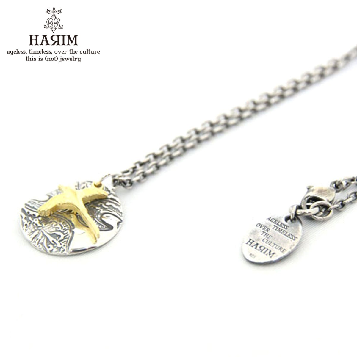 ϥ HARIM Ź ͥå쥹 ARABESQUE SKY & BIRD PENDANT NECKLACE HRP009SV A82B B3C C3D D8E E13F