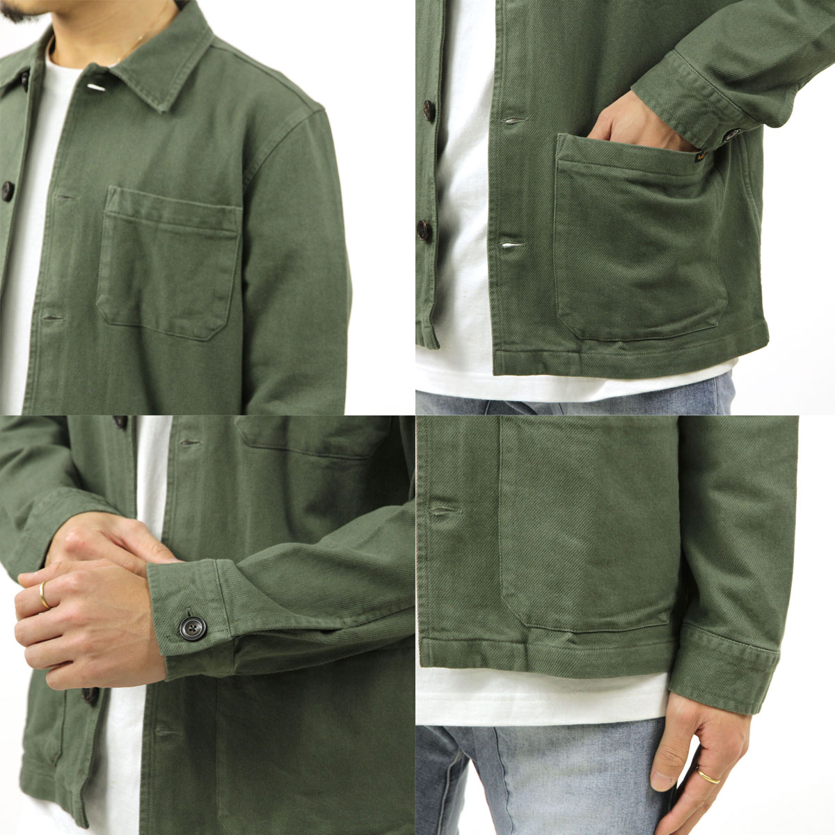 �̡��ǥ��������� �������� ��� ��������Ź Nudie Jeans ���С������� BARNEY WORKER JACKET OLIVE G03 160676 A62B B1C C1D D4E E08F
