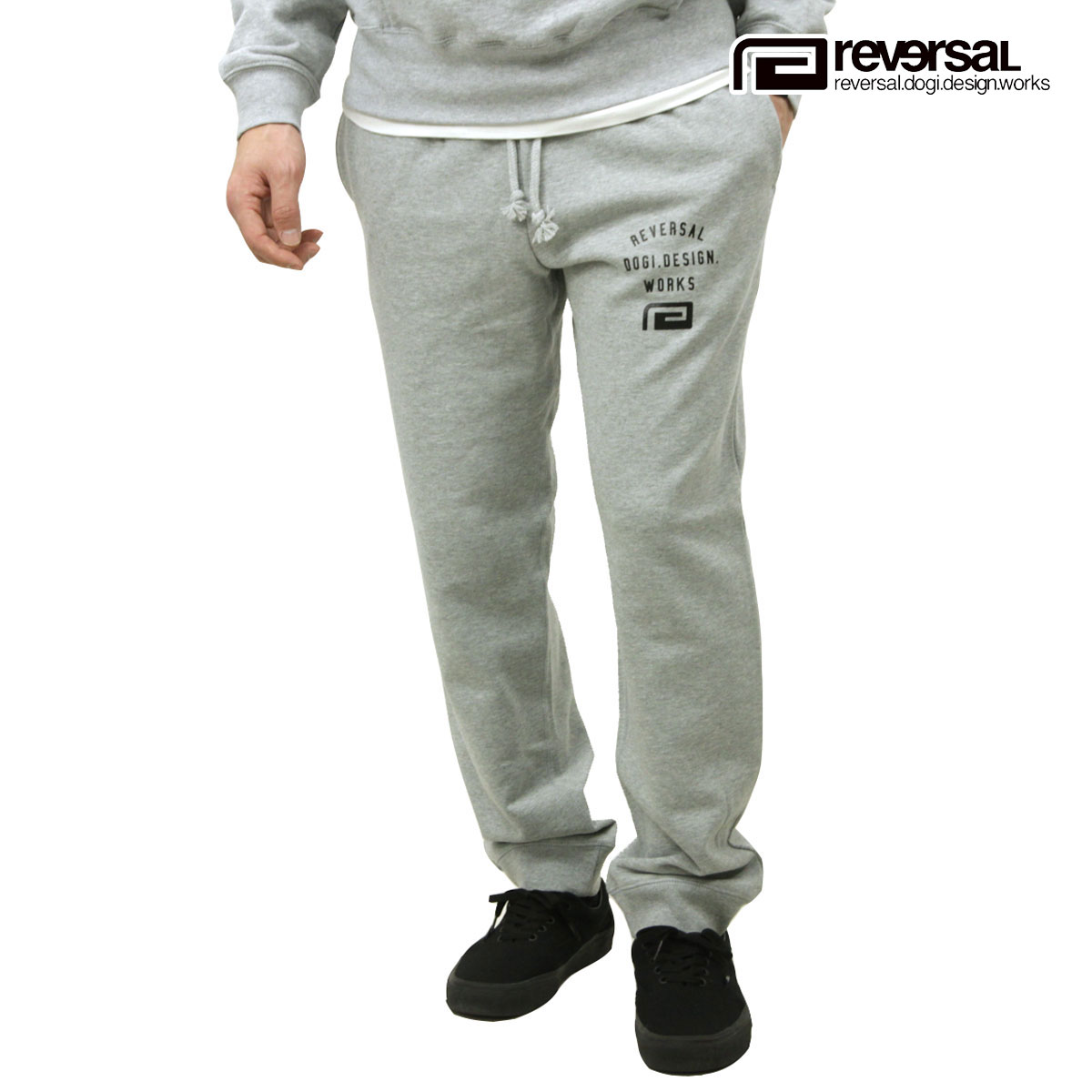 ��С����� ��� �������åȥѥ�� ��������Ź REVERSAL �ܥȥॹ ���� LOGO FLEECE SWEAT PANTS GY GREY