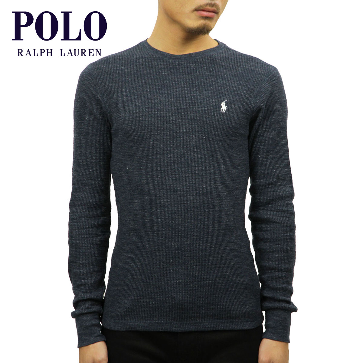 ݥ ե T T   POLO RALPH LAUREN åե ޥ Ĺµԥ LONG SLEEVE WAFFLE THERMAL TEE A05B B1C C1D D2E E06F