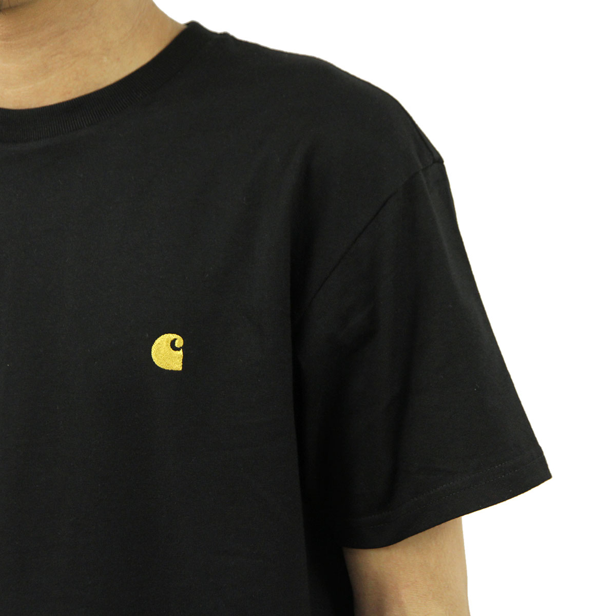 �����ϡ��� T����� ��� ��������Ź CARHARTT WIP ȾµT����� ����T����� SHORT SLEEVE CHASE T-SHIRT BLACK/GOLD I026391 00FXX AB0B B1C C1D D1E E13F
