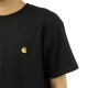 �����ϡ��� T����� ��� ��������Ź CARHARTT WIP ȾµT����� ����T����� SHORT SLEEVE CHASE T-SHIRT BLACK/GOLD I026391 00FXX AB0B B1C C1D D1E E13F
