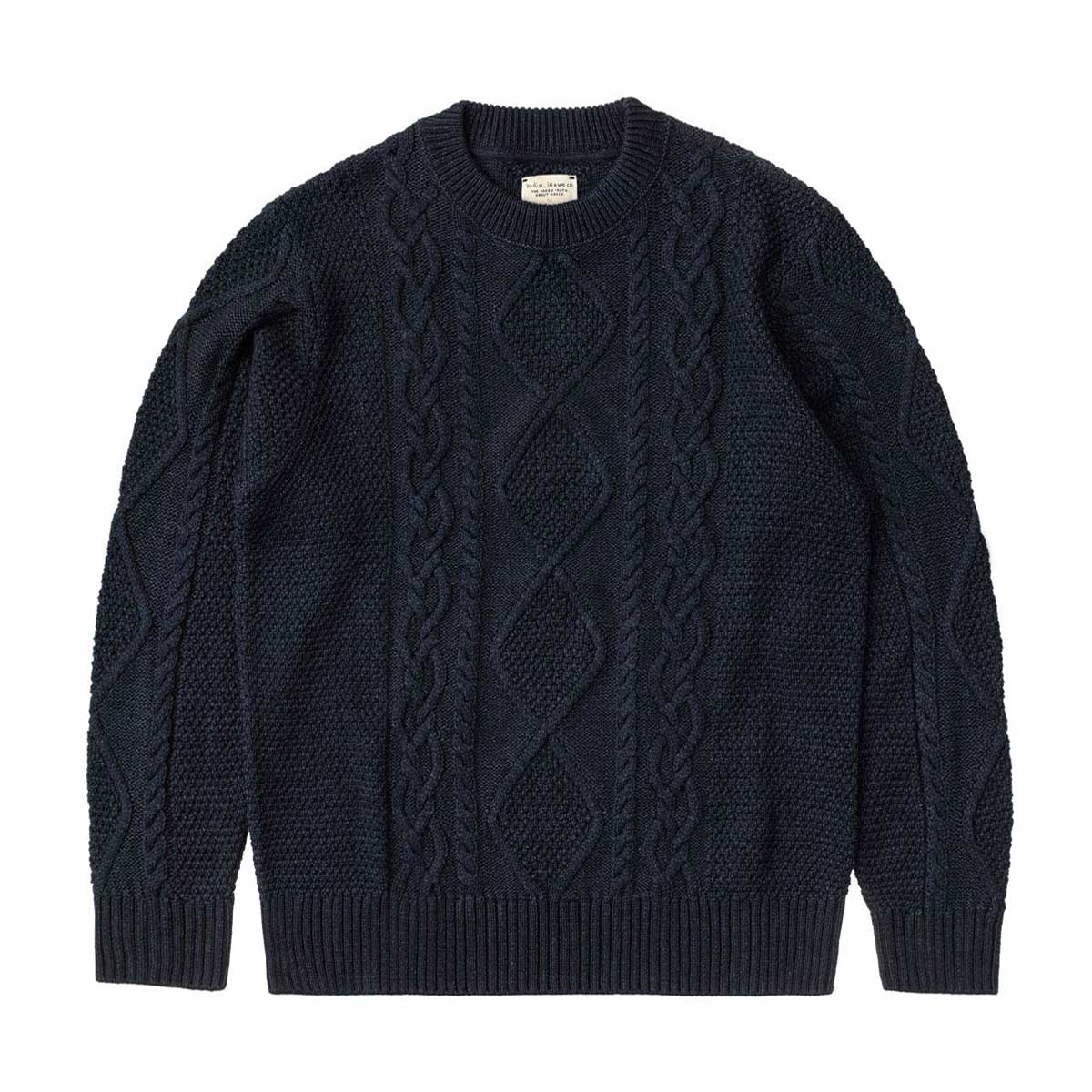 �̡��ǥ��������� �������� ��� ��������Ź Nudie Jeans �����֥��Ԥߥ˥å� DIDRIK BRAIDED CABLE KNIT SWEATER INDIGO B21 150488 A62B B1C C1D D7E E07F