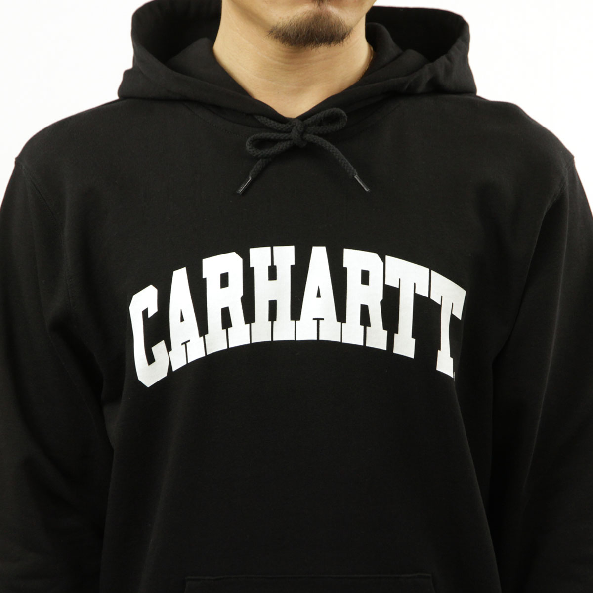 �����ϡ��� �ѡ����� ��� ������ CARHARTT WIP �ץ륪���С��ѡ����� HOODED UNIVERSITY SWEATSHIRT BLACK / WHITE I028958 0D2 AB0B B1C C1D D5E E13F