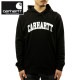 �����ϡ��� �ѡ����� ��� ������ CARHARTT WIP �ץ륪���С��ѡ����� HOODED UNIVERSITY SWEATSHIRT BLACK / WHITE I028958 0D2 AB0B B1C C1D D5E E13F