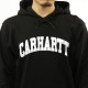 �����ϡ��� �ѡ����� ��� ������ CARHARTT WIP �ץ륪���С��ѡ����� HOODED UNIVERSITY SWEATSHIRT BLACK / WHITE I028958 0D2 AB0B B1C C1D D5E E13F