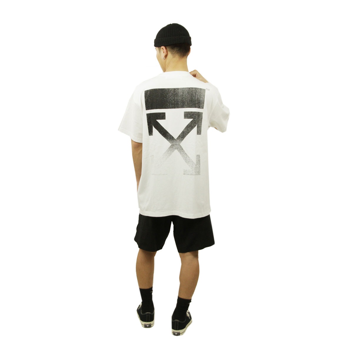 ���եۥ磻�� T����� ��� ������ OFF-WHITE ȾµT����� �Хå��ץ��� DEGRADE ARROW S/S OVER TEE WHITE BLACK OMAA038F21JER0020110 AB3B B1C C1D D1E E01F
