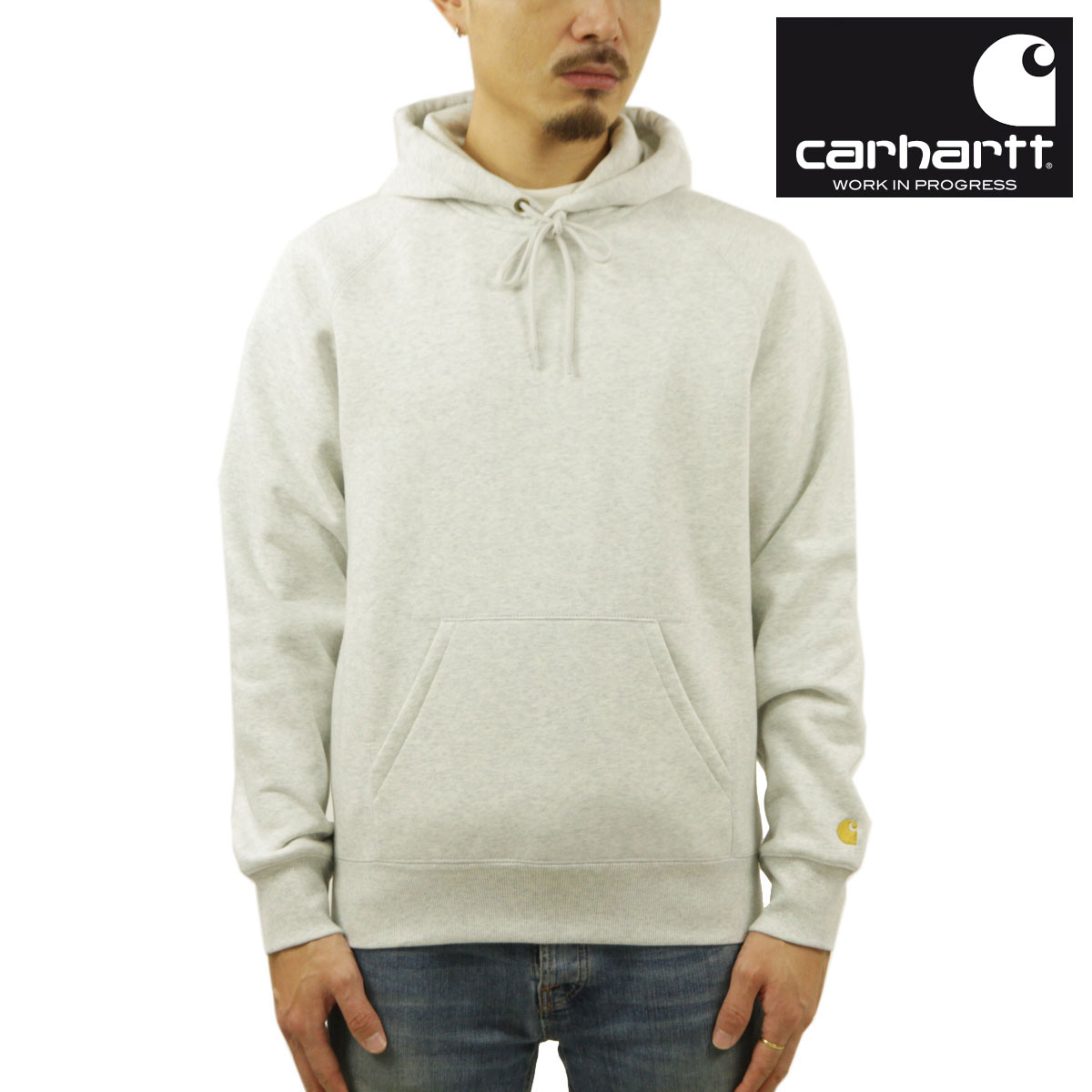 �����ϡ��� �ѡ����� ��� ������ CARHARTT WIP ���ݥ���� ���� �ץ륪���С��ѡ����� HOODED CHASE SWEATSHIRT PULLOVER PARKA ASH HEATHER / GOLD I033661 / I026384 00JXX AB0B B1C C1D D5E E02F