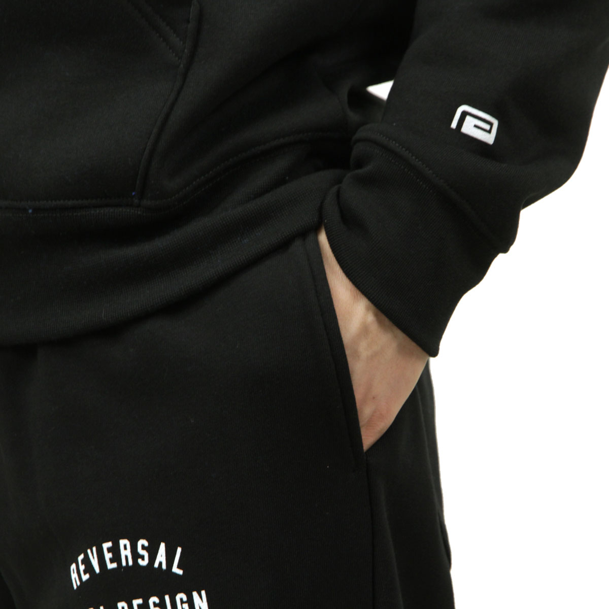 ��С����� ��� �������åȥѥ�� ��������Ź REVERSAL �ܥȥॹ ���� LOGO FLEECE SWEAT PANTS BK BLACK