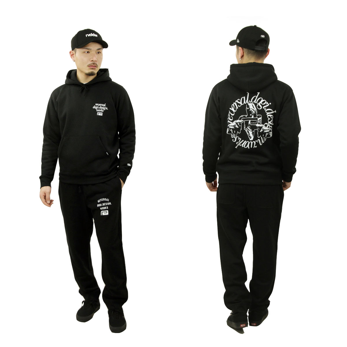 ��С����� ��� �������åȥѥ�� ��������Ź REVERSAL �ܥȥॹ ���� LOGO FLEECE SWEAT PANTS BK BLACK