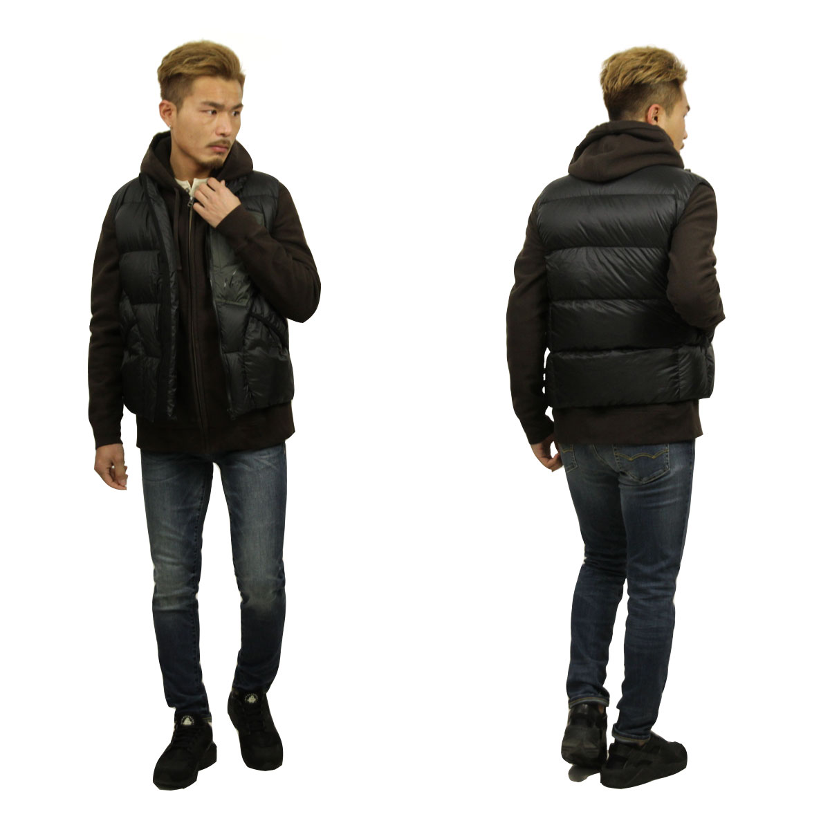 ʥ NANGA Ź   ٥ MAZENO RIDGE VEST BLACK A16B B1C C1D D4E E13F
