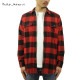 �̡��ǥ��������� ����� ��� ��������Ź Nudie Jeans �ͥ륷��� �ե��ͥ륷��� Ĺµ����� GABRIEL BUFFALO CHECK SHIRT POPPY RED R35 140665 A62B B1C C1D D6E E11F