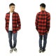 �̡��ǥ��������� ����� ��� ��������Ź Nudie Jeans �ͥ륷��� �ե��ͥ륷��� Ĺµ����� GABRIEL BUFFALO CHECK SHIRT POPPY RED R35 140665 A62B B1C C1D D6E E11F