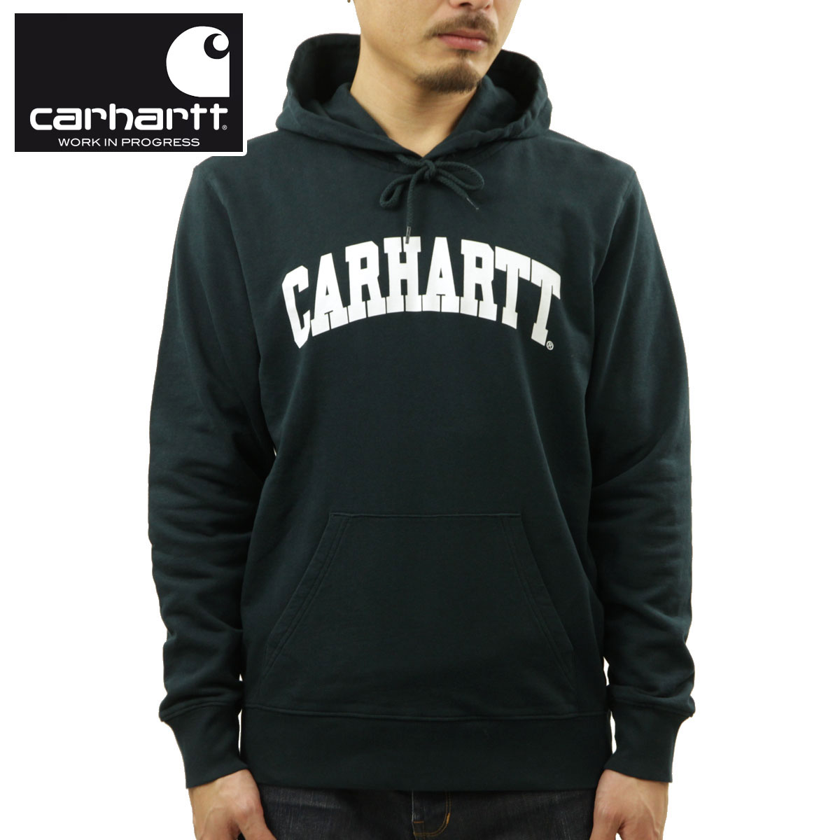 �����ϡ��� �ѡ����� ��� ������ CARHARTT WIP �ץ륪���С��ѡ����� HOODED UNIVERSITY SWEATSHIRT FRASIER / WHITE I028958 0FY AB0B B1C C1D D5E E08F