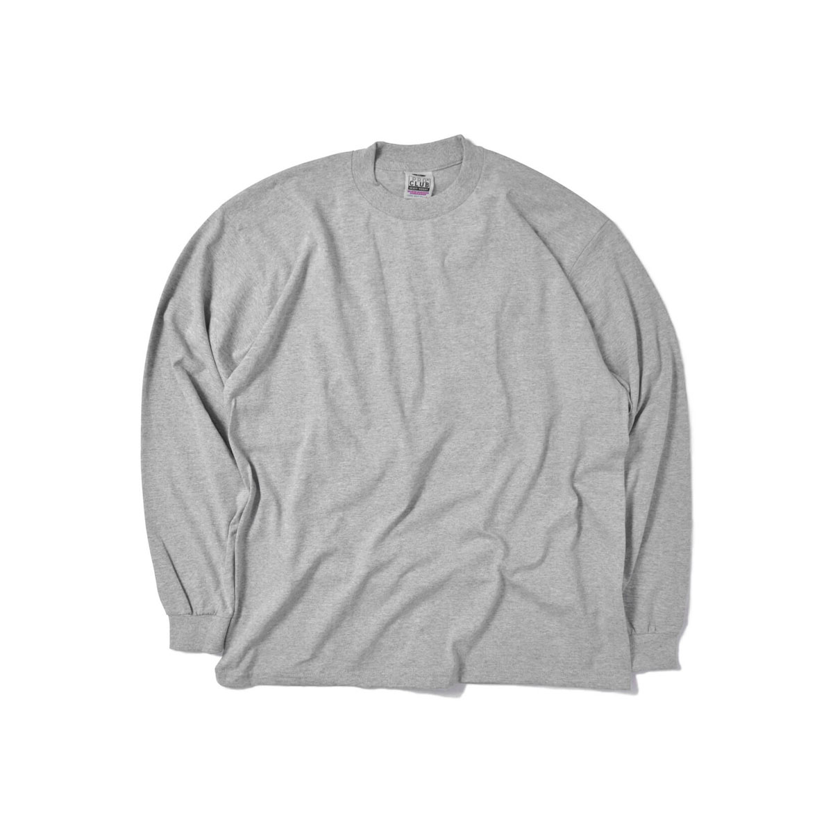 �ץ������ ����T ��� ��������Ź PROCLUB ĹµT����� ���롼�ͥå�T����� �إӡ��������� �礭�������� HEAVY WEIGHT COTTON LONG SLEEVE CREW NECK T-SHIRT HEATHER GREY #114 AB6B B1C C1D D2E E02F