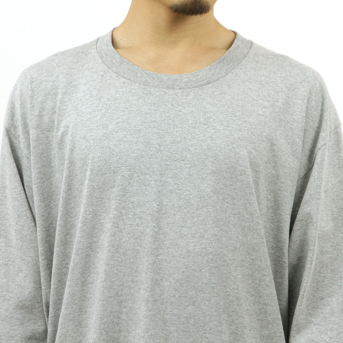 �ץ������ ����T ��� ��������Ź PROCLUB ĹµT����� ���롼�ͥå�T����� �إӡ��������� �礭�������� HEAVY WEIGHT COTTON LONG SLEEVE CREW NECK T-SHIRT HEATHER GREY #114 AB6B B1C C1D D2E E02F