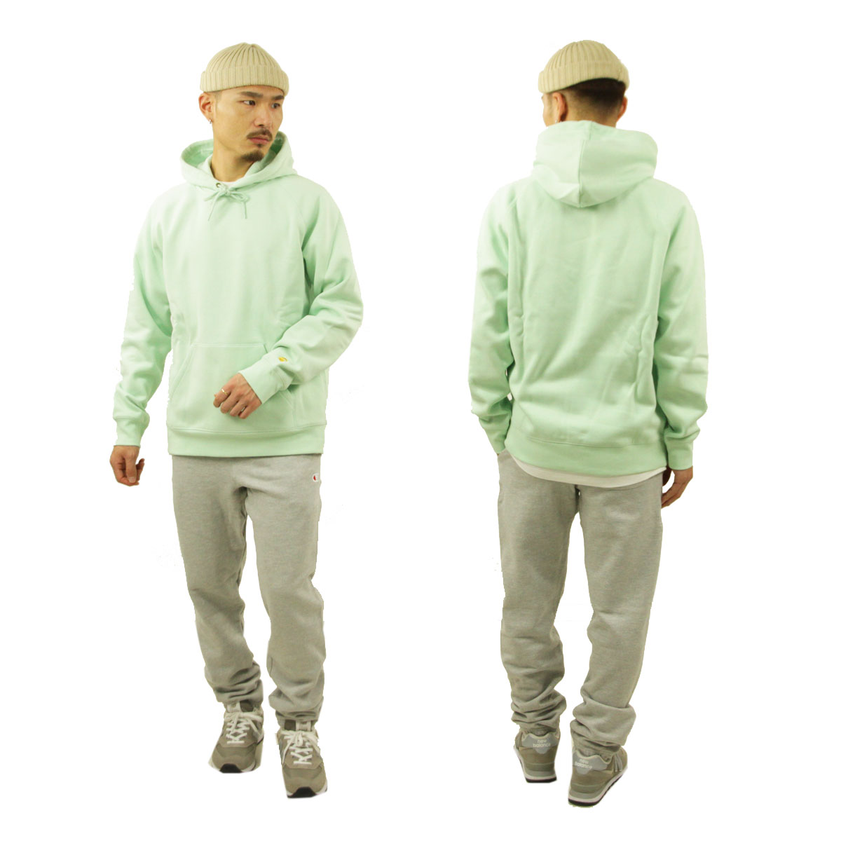 �����ϡ��� �ѡ����� ��� ������ CARHARTT WIP ���ݥ���� ���� �ץ륪���С��ѡ����� HOODED CHASE SWEATSHIRT PULLOVER PARKA PALE SPEARMINT / GOLD LIGHT GREEN I033661 / I026384 0SFXX AB0B B1C C1D D5E E08F