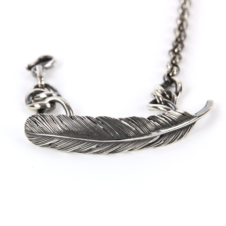 �ϥ�� HARIM �Х󥰥� HARIM FEATHER CHAIN LINK HRA050 SV SILVER 925 OXIDIZED BLACK A82B B3C C3D D8E E32F