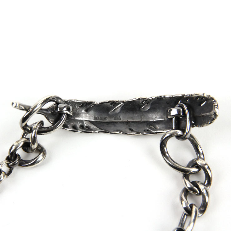 �ϥ�� HARIM �Х󥰥� HARIM FEATHER CHAIN LINK HRA050 SV SILVER 925 OXIDIZED BLACK A82B B3C C3D D8E E32F